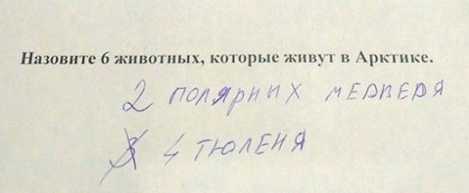 Бесподобные ответы школьников с которыми не поспоришь