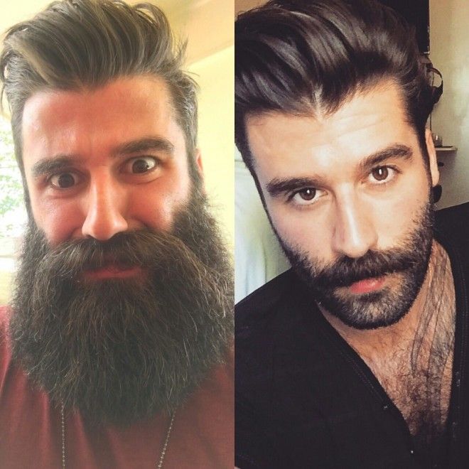 20 фото показывающих разницу между ухоженной бородой и заброшенными кустами 43