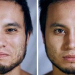 Фотограф сравнил, как выглядят лица людей, когда они позируют в одежде и без неё