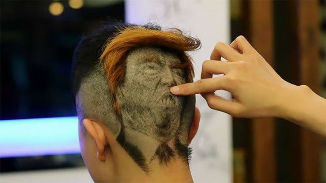 Китайский парикмахер превращает состриженные волосы в произведения искусства 45