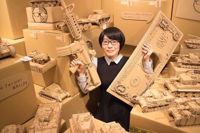 Японка не выбрасывает картонные коробки: она находит им применение получше 41
