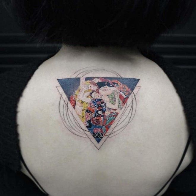 Шедевры мирового искусства на татуировках Эвы Карабудак 45