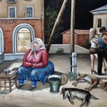 27 ироничных рисунков о родной атмосфере советских будней от украинской художницы