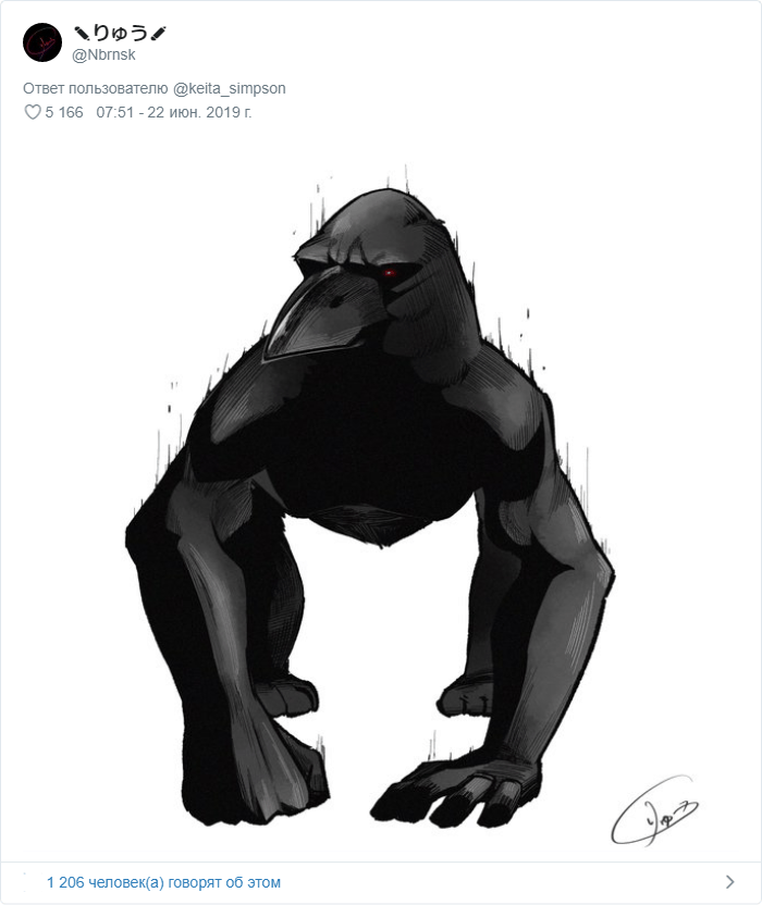 «Мускулистая ворона» покорила соцсети: пользователи рисуют арты, а учёные пытаются объяснить её позу 56