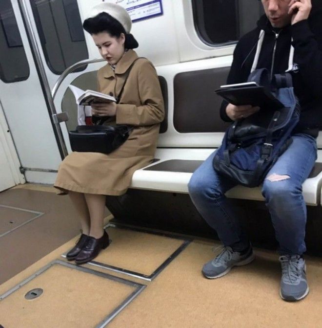Мода из народа: самые яркие пассажиры российского метро 56