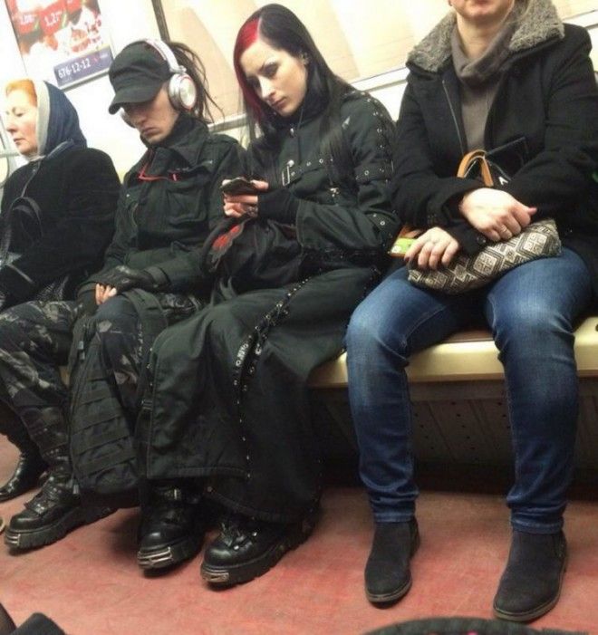 Мода из народа: самые яркие пассажиры российского метро 55