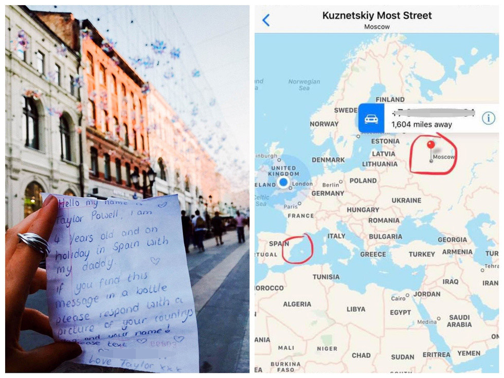 Девочка написала послание и бросила бутылку в море в Испании. Ответ пришел из Москвы 8