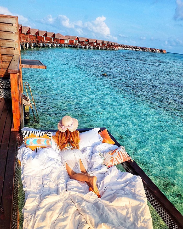 Отель на Мальдивах предлагает гостям за 400$ спать под открытым небом прямо над Индийским океаном 35