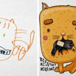20 детских рисунков, которые взрослые художники довели до совершенства