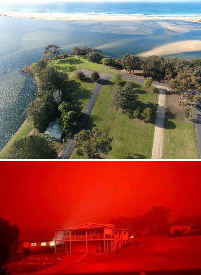 21 снимок “до и после” показывает ужасные последствия пожаров в Австралии 78