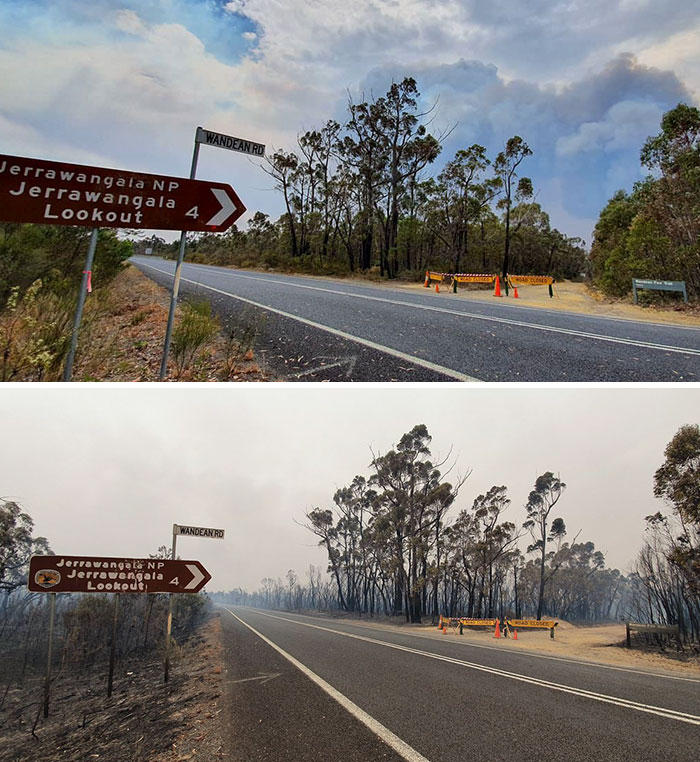 21 снимок “до и после” показывает ужасные последствия пожаров в Австралии 82