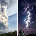 Ужасающие снимки извержения вулкана
