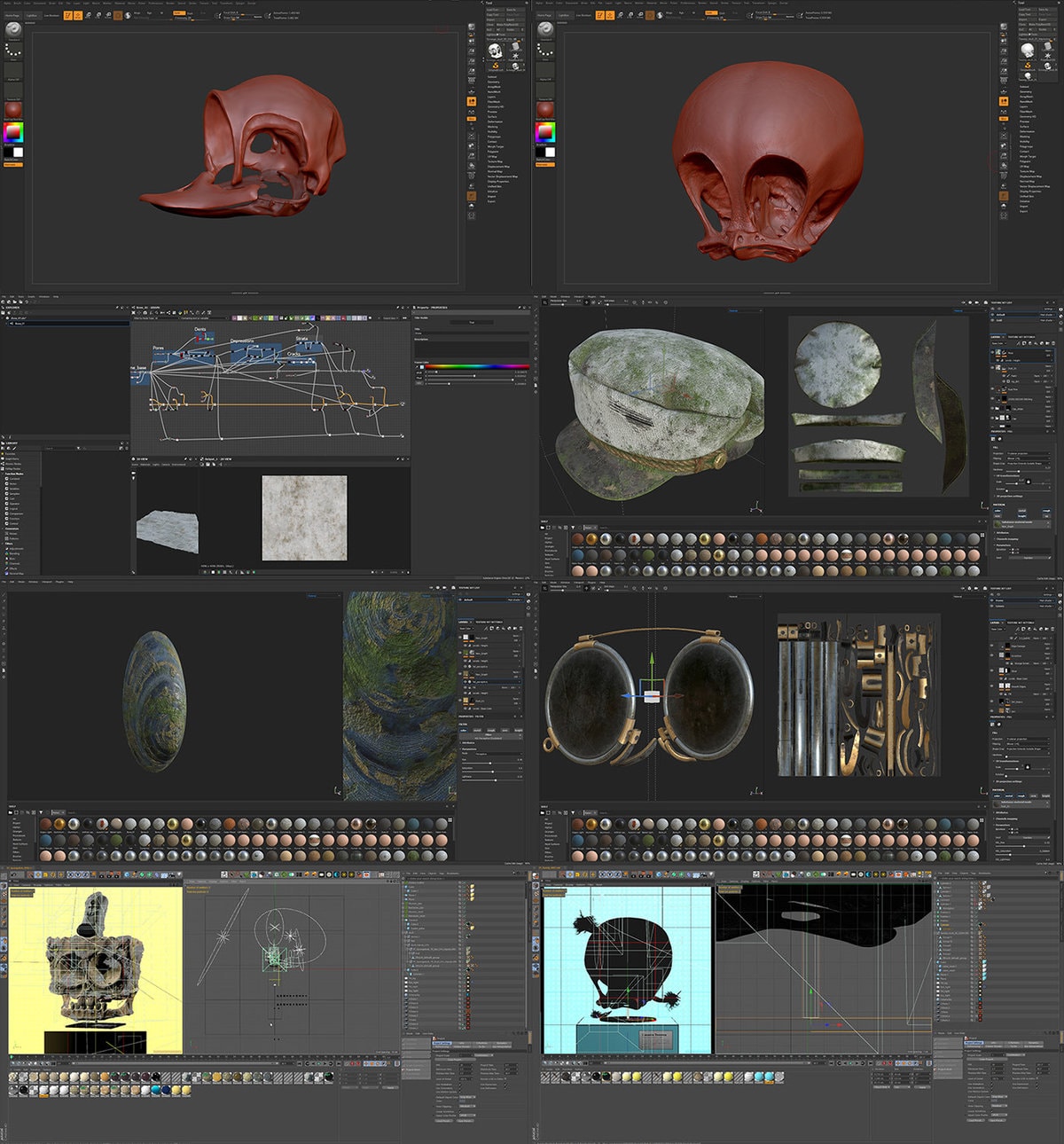 3D-художник создал проект, в котором показал, как могли бы выглядеть черепа персонажей известных мультфильмов 52