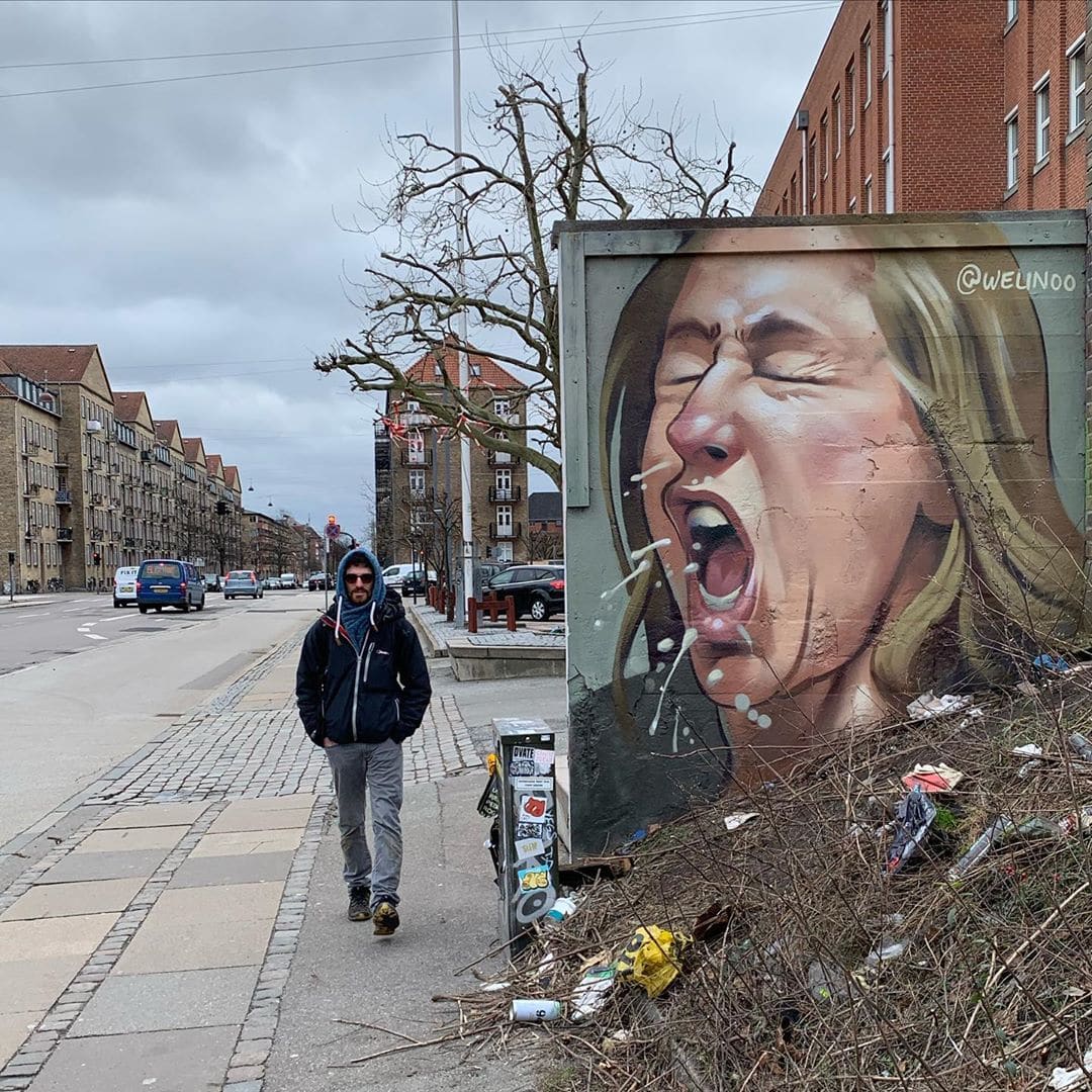 Даже стены говорят о карантине: уличные художники из разных точек мира посвящают граффити коронавирусу 72