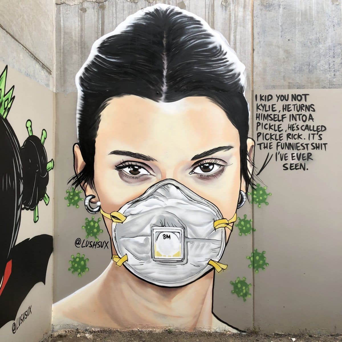 Даже стены говорят о карантине: уличные художники из разных точек мира посвящают граффити коронавирусу 79