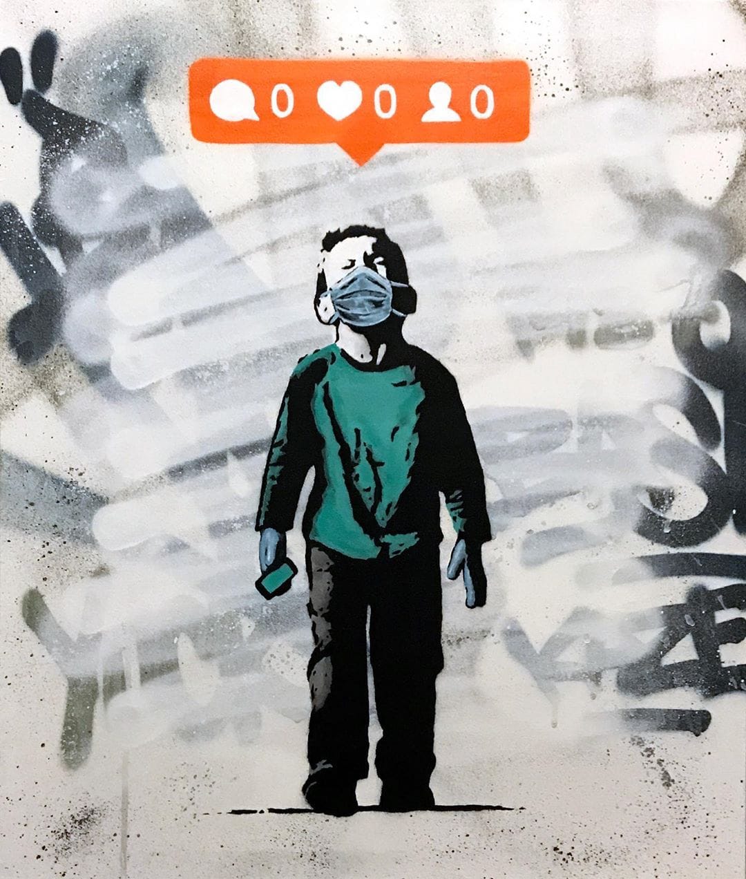 Даже стены говорят о карантине: уличные художники из разных точек мира посвящают граффити коронавирусу 83
