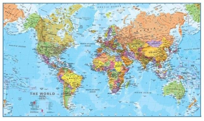 Карты мира — как они выглядят в разных странах 23