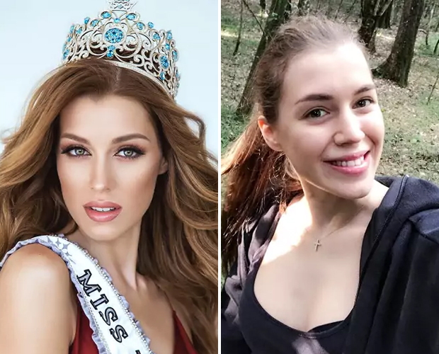 Победительницы и участницы конкурса «Мисс Вселенная 2019» без макияжа 43