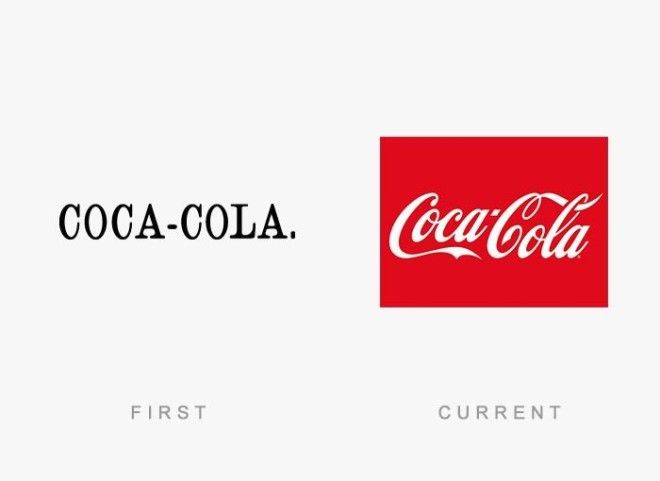 50 логотипов всемирно известных брендов тогда и сейчас 73