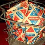 История треугольного пакета для молока