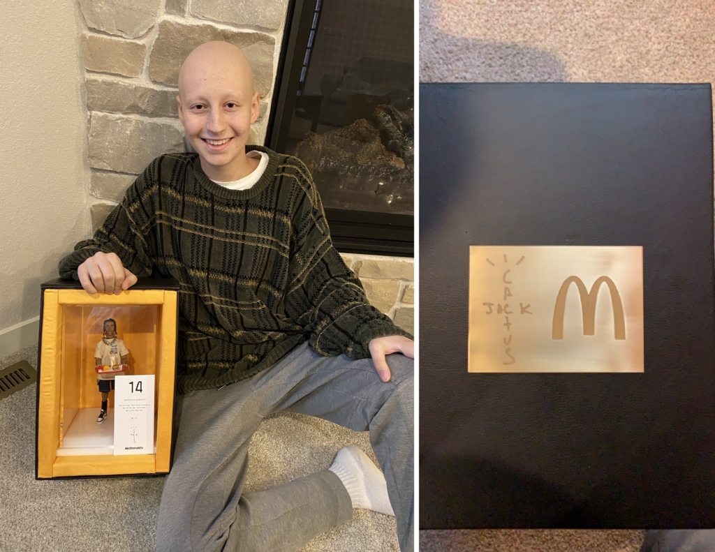 Мальчик больной раком написал в твиттере, как любит комбо Макдоналдс от Трэвиса Скотта, а тот отправил ему подарок, который он запомнит на всю жизнь 8