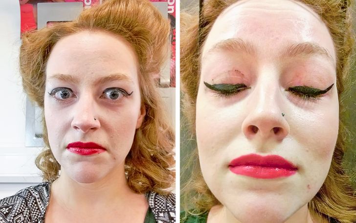 18 примеров не совсем удачного макияжа, когда специалист сработал крайне непрофессионально 67