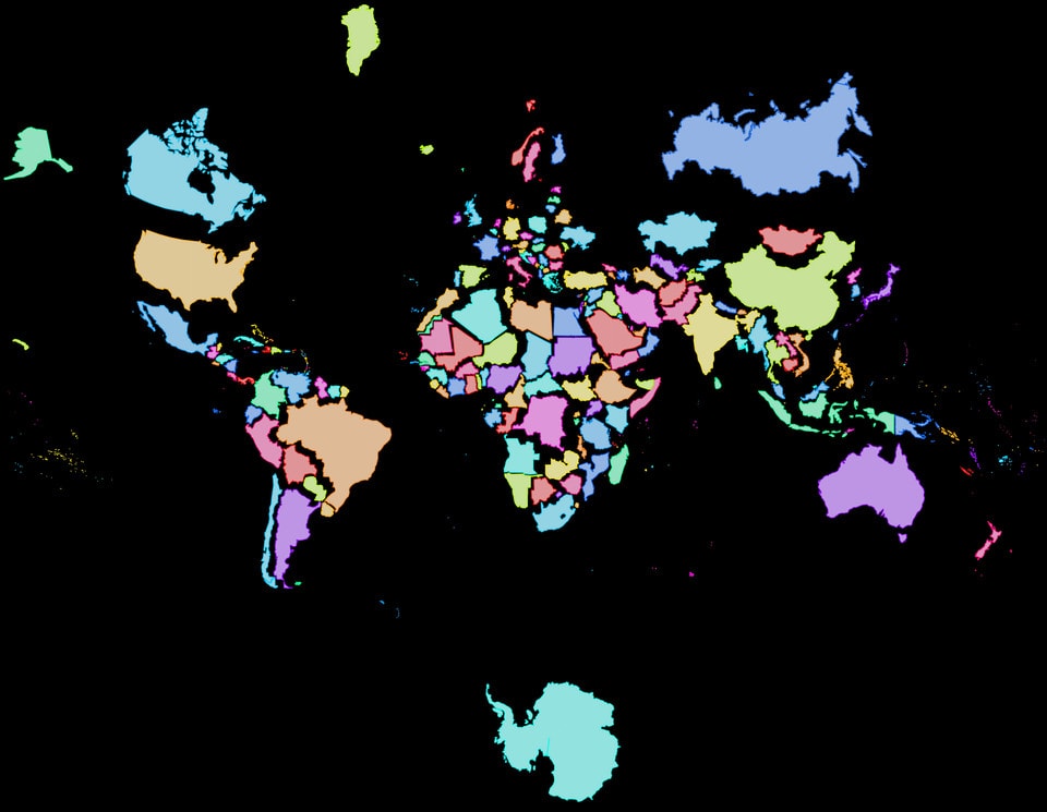 19 познавательных карт, которые способны показать гораздо больше, чем просто расположение стран 74