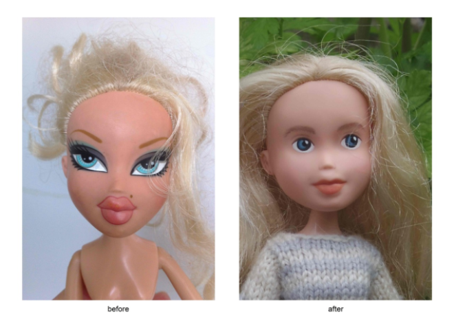 стереть макияж с кукол смыл макияж с куклы удаление макияжа с кукол